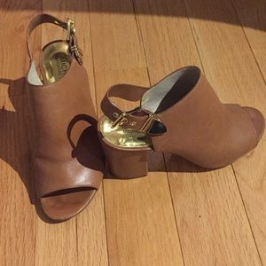 Michael Kors open toe ankle boots